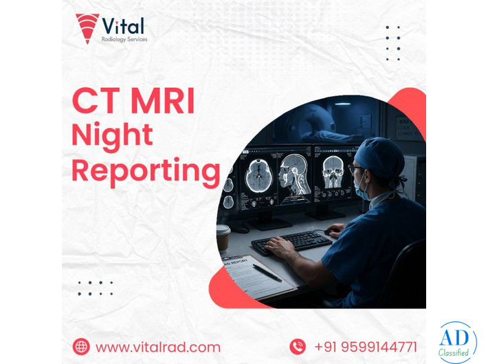 CT MRI Night Reporting for 24/7 Radiology Support