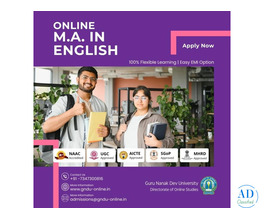 🎓 Online MA in English – Guru Nanak Dev University
