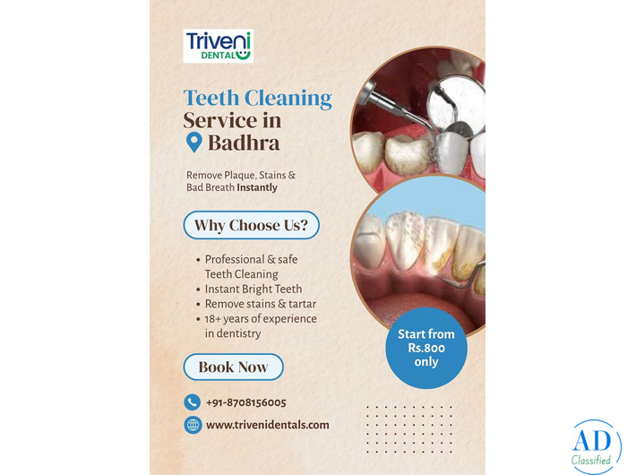 Professional Teeth Cleaning in Badhra | Triveni Dental