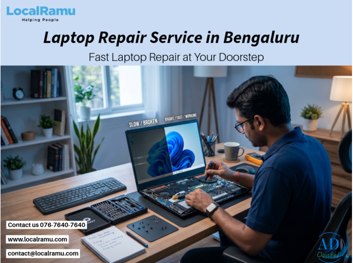 Enjoy Smooth Performance Every Day LocalRamu Laptop Repair Service in Bengaluru