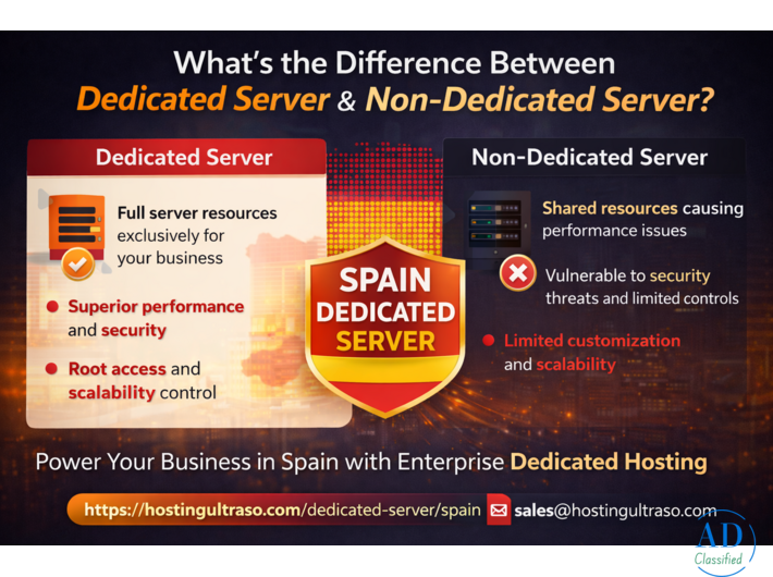 Difference Between Dedicated Server and Non-Dedicated Server – What Spanish Businesses Must Know