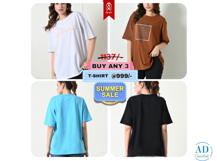 Printed T-shirt for women, at just 999/- by Zicada