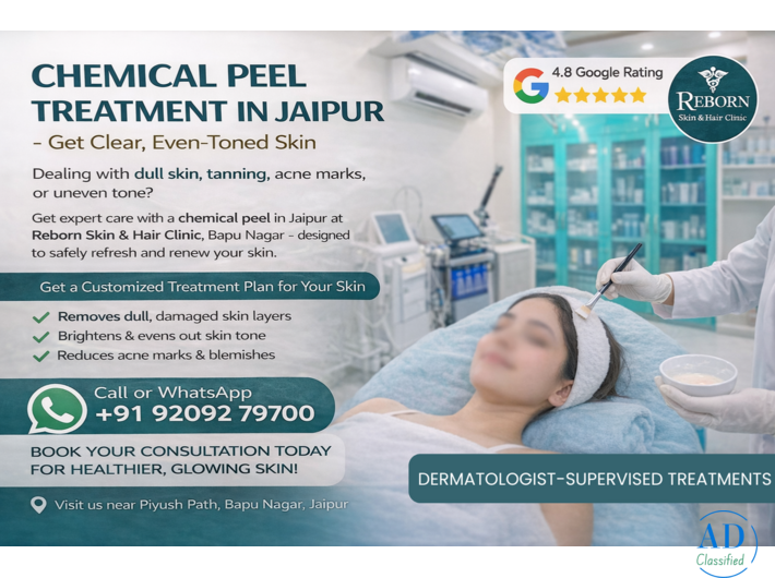 Affordable Chemical Peel Treatment in Jaipur Near Malviya Nagar