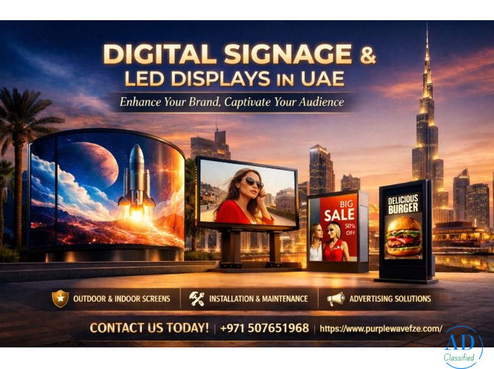 Upgrade Your Advertising with Advanced Digital Signage Systems UAE