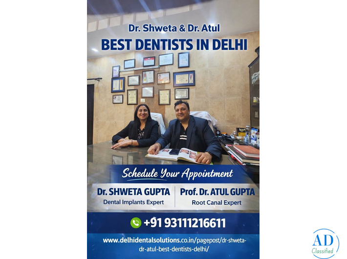 Dr Shweta & Dr Atul, Best Dentists in Delhi, from Kamniyata Dental Solution