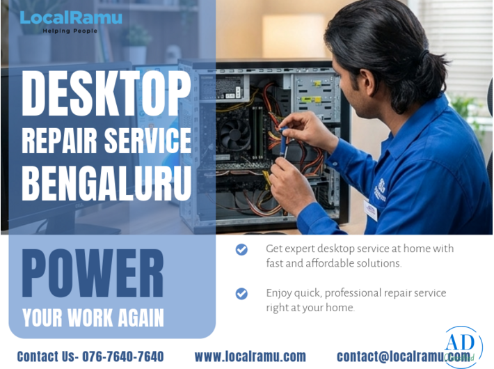 Don't Let a Broken Desktop Stop You Expert Desktop Repair in Bengaluru by LocalRamu