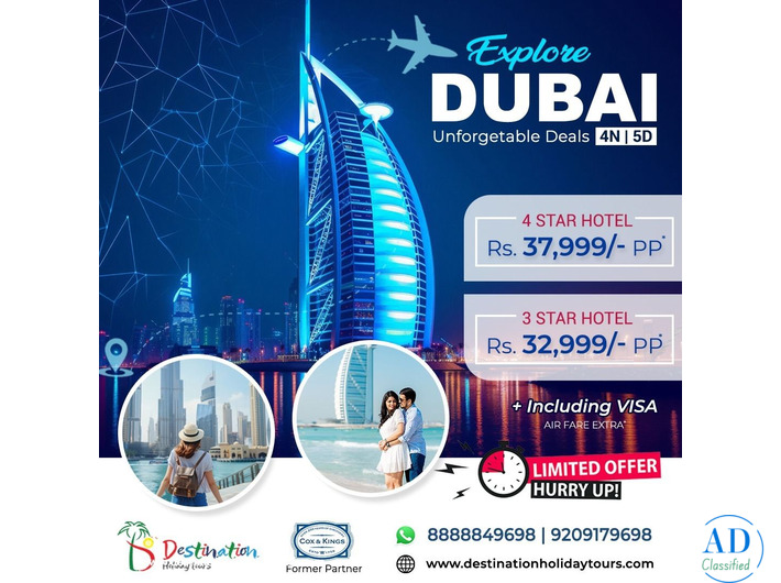 Dubai Tour Package Price | Destination Holiday Tours