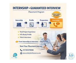 Job Oriented Internship - Guaranteed Interview and Placement - Evision Technoserve