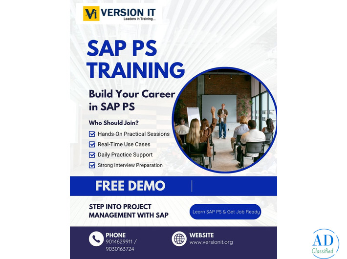 Version IT: A Leading Hub for Mastering SAP Project Systems (PS) Training in Hyderabad