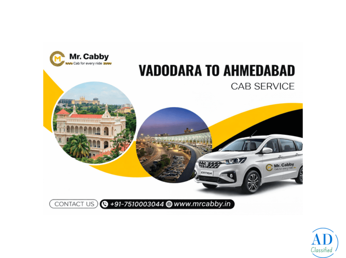 Vadodara to Ahmedabad Cab Service for Timely Office and Personal Trips