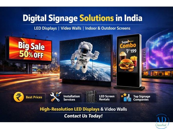 Affordable Digital Signage LED Display Solutions in India Streampurple