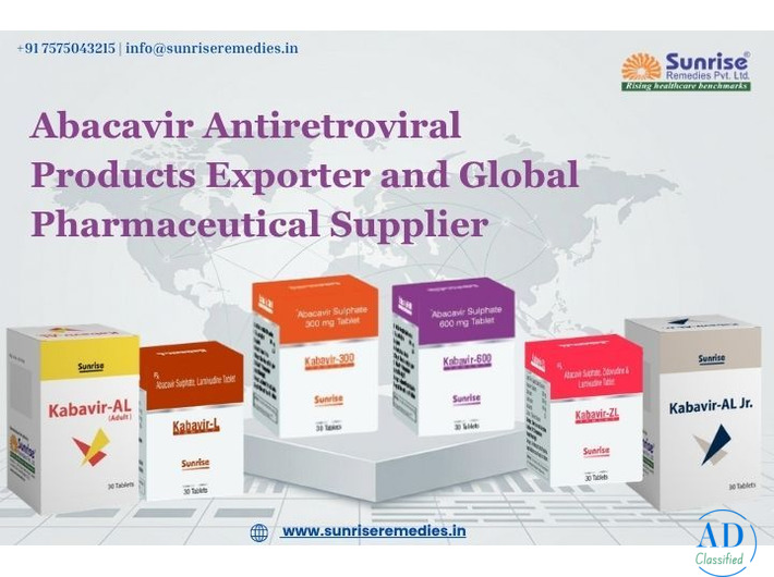 Abacavir Antiretroviral Products Exporter and Global Pharmaceutical Supplier