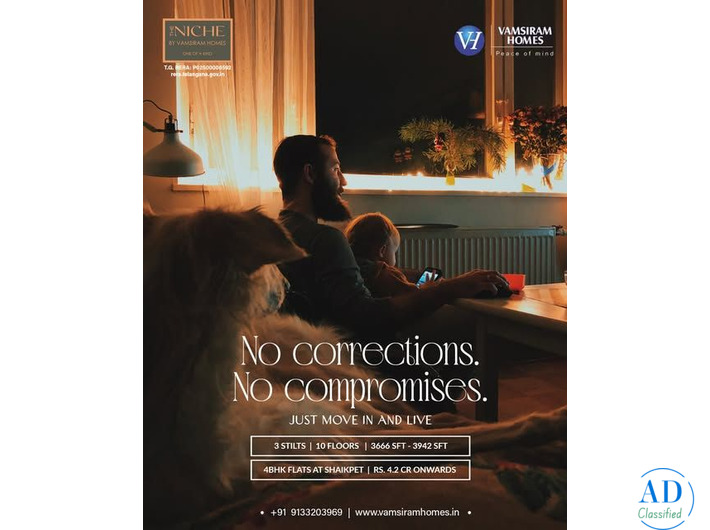 4bhk flats in shaikpet | The Niche | Vamsiram Homes