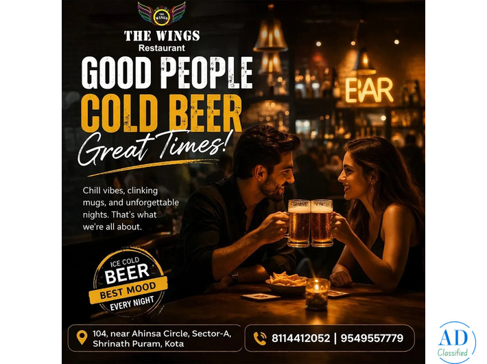 Best Rooftop Restaurant in Kota - The Wings Lounge