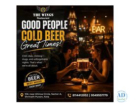 Best Rooftop Restaurant in Kota - The Wings Lounge