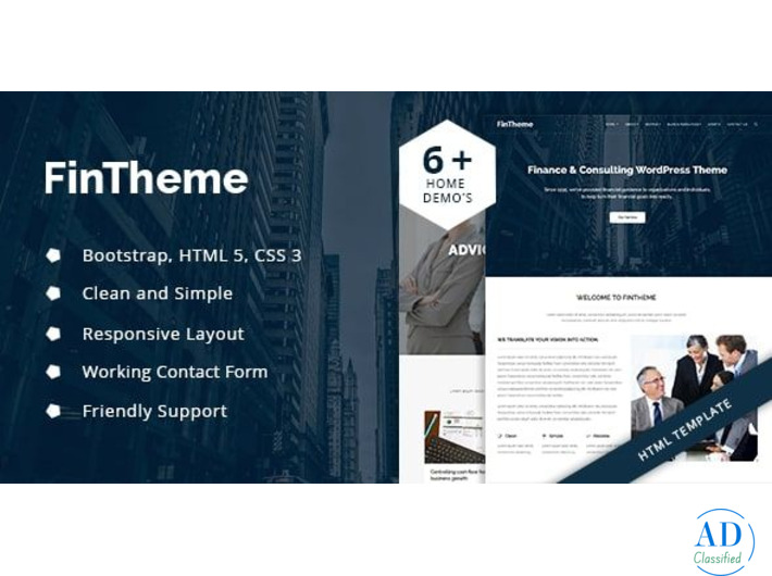 Fintheme - Finance & Consultancy HTML5 Template