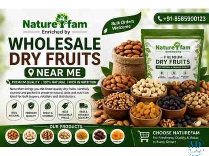 Wholesale Dry Fruits Near Me – Premium Bulk Dry Fruits by Naturefam