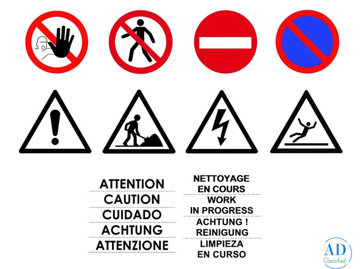 Shop   PVC Road Traffic Sign | Clear Warning | road sign | EnrgTech