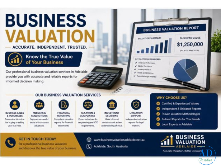 Expert Business Valuation Services in Adelaide – Accurate & Reliable Reports