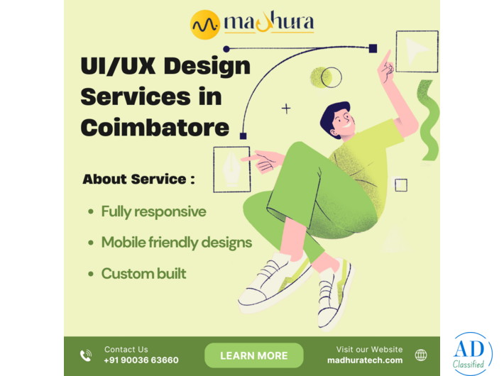 User-Centric Solutions from UI/UX Design Services Madhura Technologies Coimbatore
