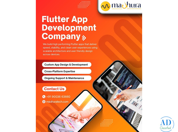Reliable Flutter App Development Company Supports Long Term Growth by Madhura Technologies