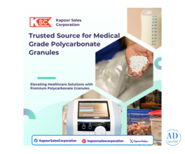 Kapoor Sales Trusted Source for Medical Grade Polycarbonate Granules