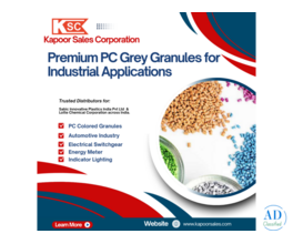 Kapoor Sales Offering Premium PC Grey Granules for Industrial Applications