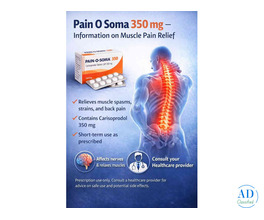 Buy Pain O Soma 350 mg Online – Fast Relief from Muscle Pain