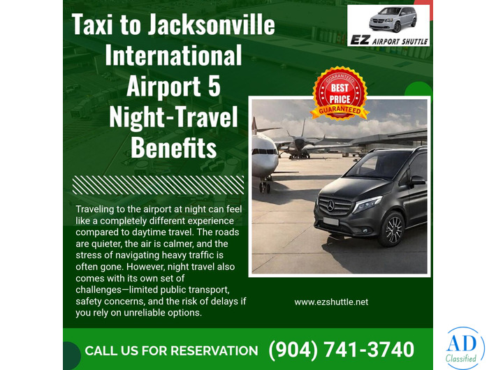 Taxi to Jacksonville International Airport 5 Night-Travel Benefits