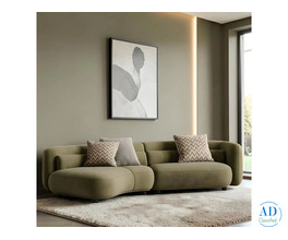 Modern Minimalist Curved Sofa