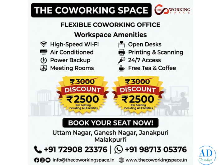 Premium Office Space in Dwarka for Productive Workdays