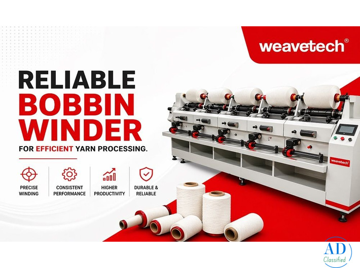 Reliable Bobbin Winder for Efficient Yarn Processing