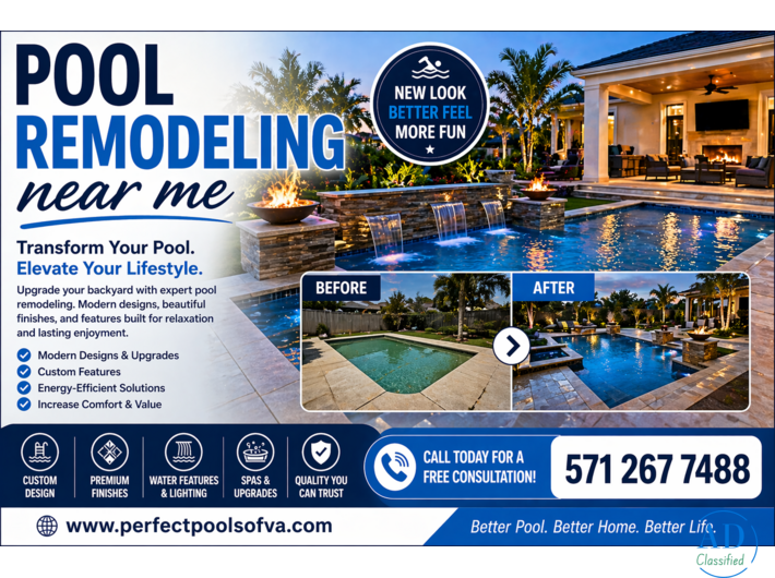 Pool Remodeling Near Me: Upgrade Your Pool with Modern Designs