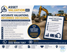 Asset Valuation VIC | Certified Plant &amp; Equipment Valuers Victoria