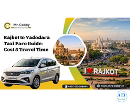 Book Rajkot to Vadodara Taxi | Rajkot to Vadodara Cab - Mr. Cabby