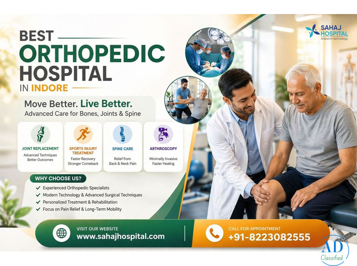 Best Orthopedic Hospital in Indore – Sahaj Hospital