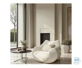 Cocoon Comfort Bouclé Armchair