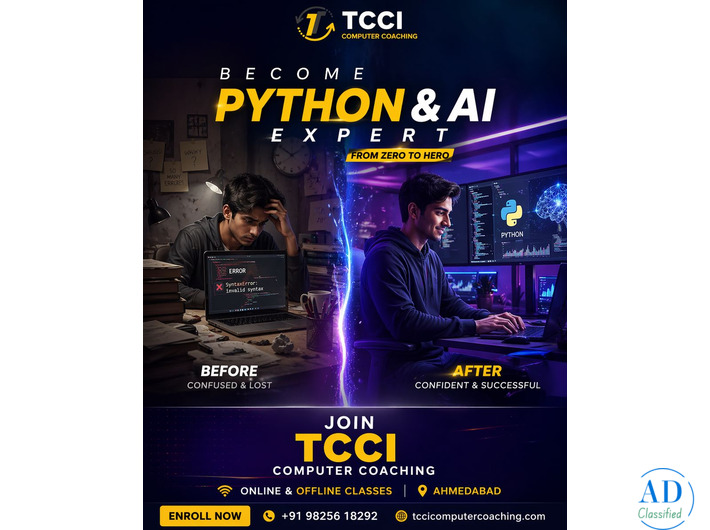 Python & AI Course in Ahmedabad | TCCI