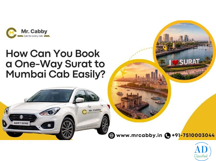 Surat to Mumbai Cab | Book Surat to Mumbai taxi with Mr. Cabby