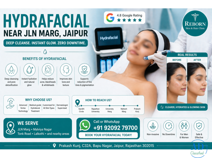 Hydrafacial Near Jawahar Lal Nehru Marg, Jaipur - Book Your Session