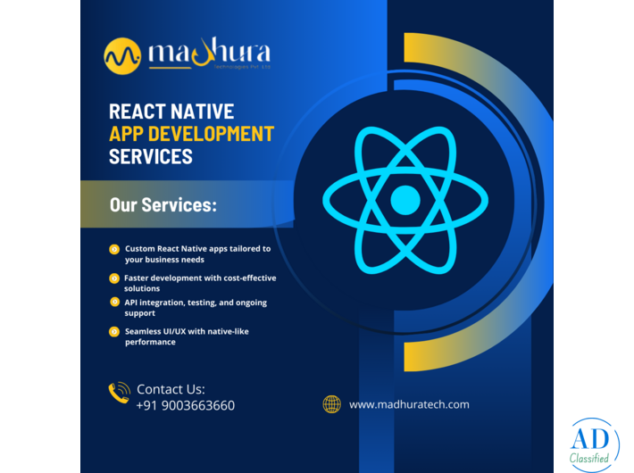React Native App Migration & Upgrade Services – Madhura Technologies, Coimbatore