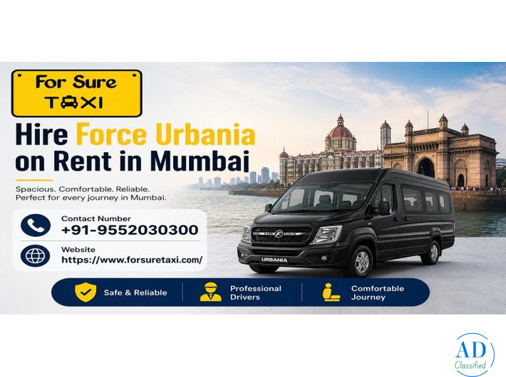 Hire Force Urbania on Rent in Mumbai | For Sure Taxi