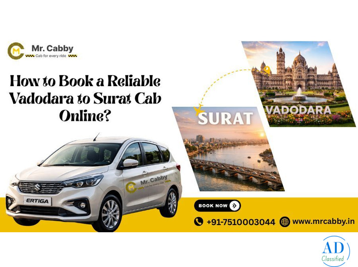 Book Vadodara to Surat Cab fare @ Rs. 12/Km