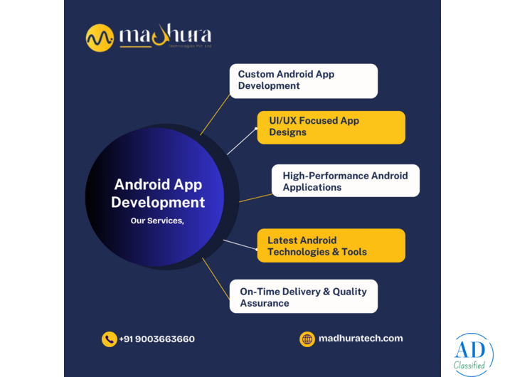Top Android App Development Company in Coimbatore – Madhura Technologies