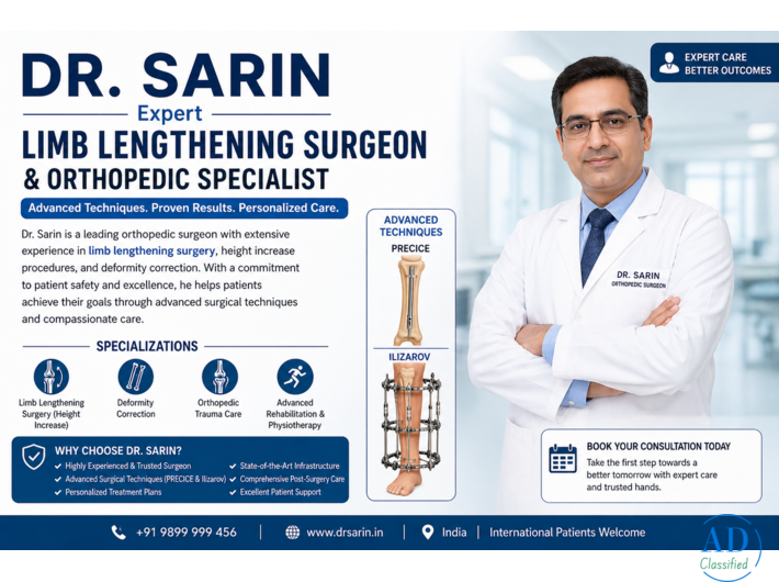 Dr. Sarin – Expert Limb Lengthening Surgeon & Orthopedic Specialist