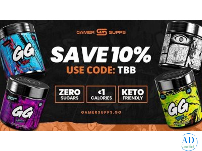 Save 10% on GamerSupps GG Energy – Use Code TBB
