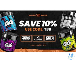 Save 10% on GamerSupps GG Energy – Use Code TBB