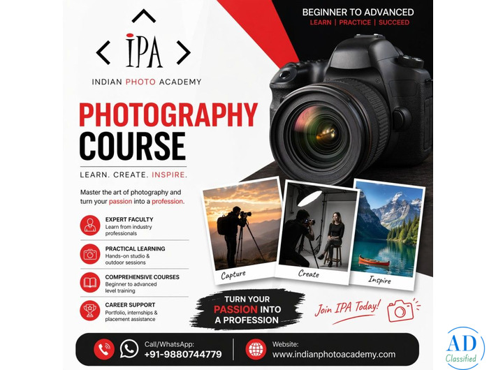 photography course in Bangalore