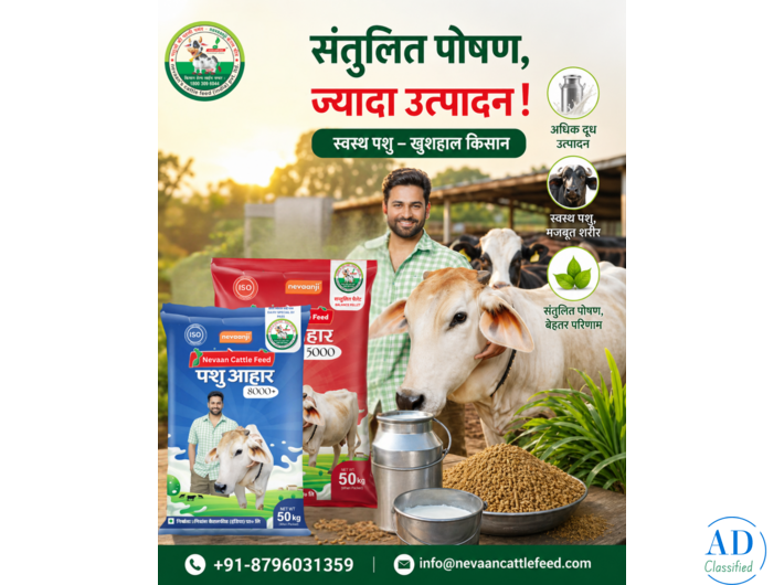 Trusted Cattle Feed in India for Dairy Farmers