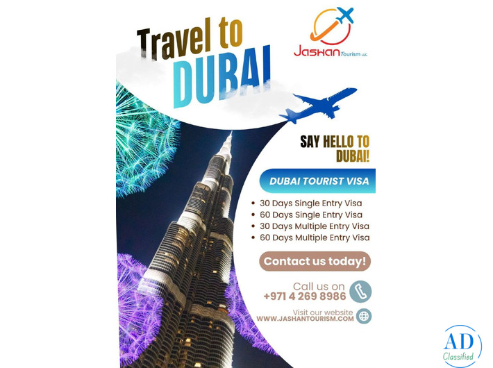 Jashan Tourism : Dubai Tourist Visa